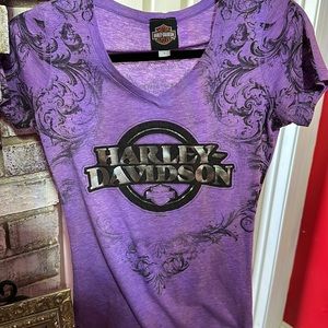 Harley Davidson, short sleeve T-shirt, size small ladies fit